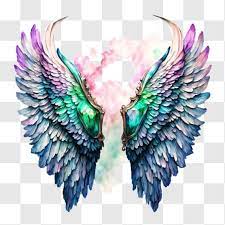 Colorful Angel Wings For Decorative
