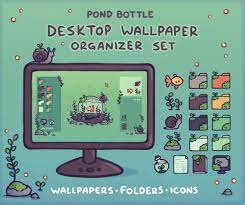 Pond Bottle Computer Desktop Theme