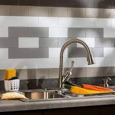 Glass Decorative Wall Tile In Putty