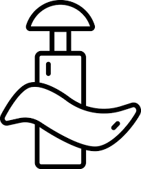 Plunger Icon Thin Linear Style Design