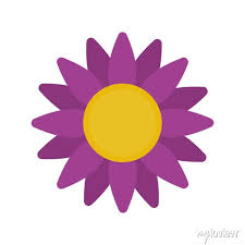 Flower Flat Style Icon Vector Design