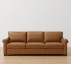 York Roll Arm Leather Sofa Collection