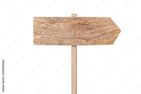 Foto De Wooden Arrow Sign Isolated On