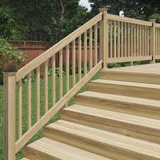 Prowood 6 Ft Southern Yellow Pine Stair Rail Kit With B2e Baers