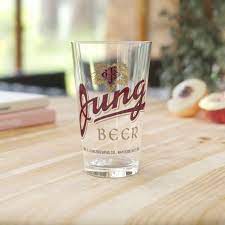 Jung Beer Pint Glass Jung Brewing Co