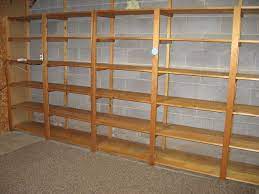 Unfinished Basement Storage Shelves