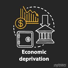 Economic Deprivation Chalk Concept Icon