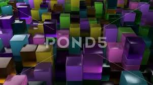 Purple Glass Cubes Ilration 88521040