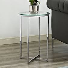 Glass Side Tables Round Side Table