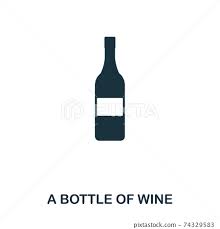 Bottle Of Wine Icon Line Style Icon