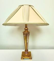 Bronze And Crystal Table Lamp 1950s