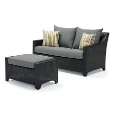 Rundall 55 Wicker Outdoor Loveseat