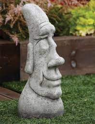 Grandad Easter Island Head Stone Garden