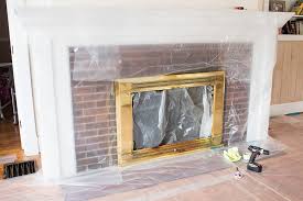 Spray Paint A Brass Fireplace Insert