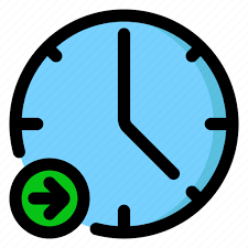 Two Clocks Time Zone Change Icon Image
