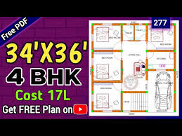 34 X 36 House Plan With Vastu And Car
