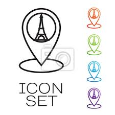 Eiffel Tower Icon Isolated