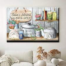 Personalized Kitchen Canvas Farmhouse