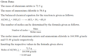 Aluminum Nitrite And Ammonium Chloride