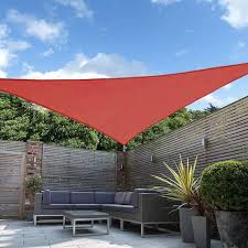 Shade Beyond 15 Ft X 15 Ft X 21 Ft 185 Gsm Rust Red Triangle Sun Shade Sail For Patio Garden And Swimming Pool