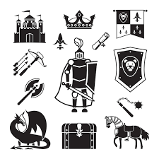 Knighthood In Middle Ages Icons