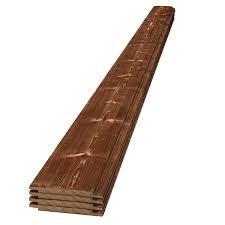 Ufp Edge 1 In X 6 In X 8 Ft Charred Wood Canyon Brown Pine Shiplap Board 4 Pack