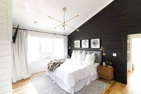 Black And White Modern Master Bedroom