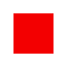 A Big Red Square Vector Sign Red Block Icon
