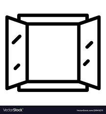 Window Icon Outline Style Royalty