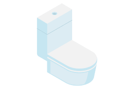 Isometric Toilet Bowl Wc Icon Batroom