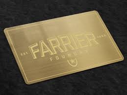 Gold Metal Business Cards Plasmadesign