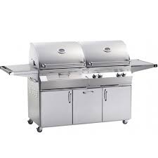 Portable Charcoal Gas Grill Combo
