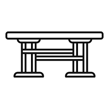 Table Outdoor Furniture Icon Outline