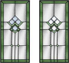 Craftsman Bevels Stained Glass Doors