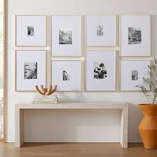 The Long Hallway Classic Gallery Frames Set Wood Wheat Set Of 8 West Elm