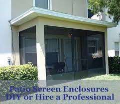 Diy Patio Screen Enclosures Or Hire A