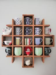 Special Shape Wooden Shelf Coffee Tea