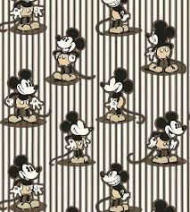 Mickey Stripe Wallpaper In Humbug By