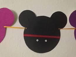 Mickey Mouse Icon Used Cardstock
