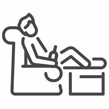 Lay Back Armchair Drink Resting Icon