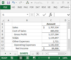 Create An Income Statement With A