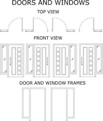 Floor Plan Door Vector Art Icons And