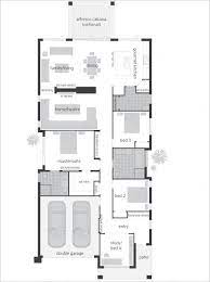 Floor Plan Narrow House Plans
