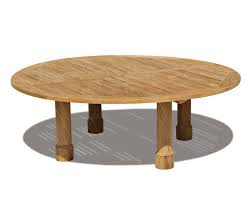 Titan Teak Round Outdoor Table 2 2m