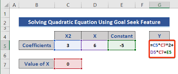 Solving Equations In Excel 5 Useful