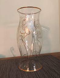 P7078 Partylite Golden Angel Glass