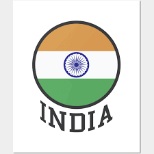India Flag Logo Tricolor With Ashoka