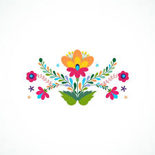 Mexican Flowers Folk Art Flowers