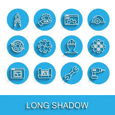 100 000 Long Shadow Vector Images