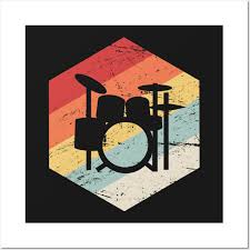 Retro 70s Drum Set Icon Drums